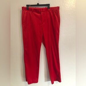 INC International Concept red velvet pants size 36/32